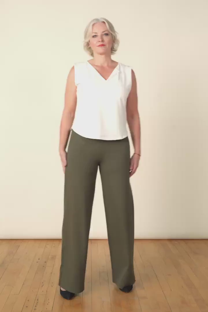 Chaplin Formal | Women's Wide-Leg Work Pants – Anne Mulaire