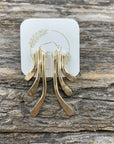 Sheppards Hook - Brass Staghorn Earrings-