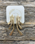 Sheppards Hook - Brass Staghorn Earrings-