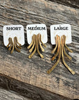 Sheppards Hook - Brass Staghorn Earrings-