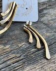 Sheppards Hook - Brass Staghorn Earrings-