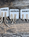Sheppards Hook - Boucles d'oreilles Silver Staghorn - Courtes