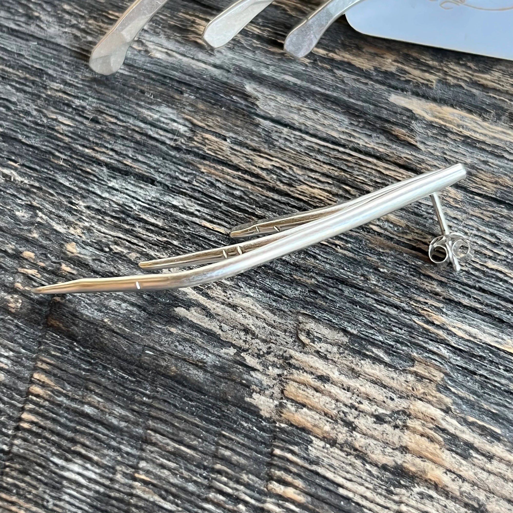 Sheppards Hook - Boucles d'oreilles Silver Staghorn - Courtes