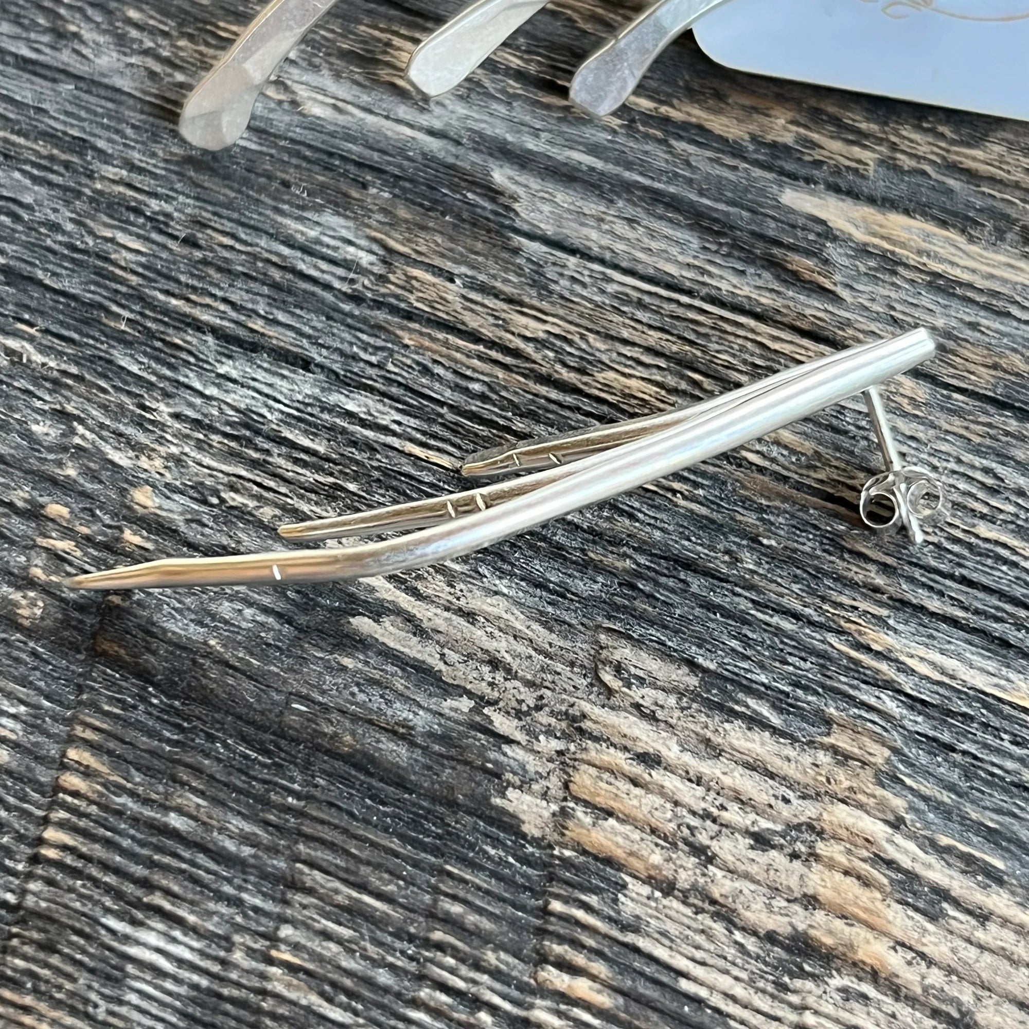 Sheppards Hook - Boucles d'oreilles Silver Staghorn - Grand