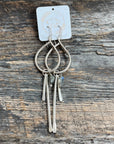 Sheppards Hook - Boucles d'oreilles en argent goutte de pluie labradorite -