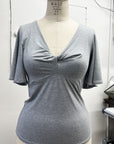 REVENTE -Twist Top- XS -Gris chiné- RE332