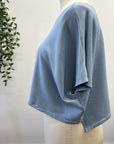 REVENTE - Haut court - Bleu doux - Crop 1 - RE369