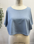 REVENTE - Haut court - Bleu doux - Crop 1 - RE369