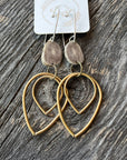 Sheppards Hook - Tulip Brass Earrings -