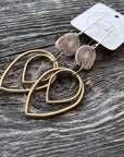Sheppards Hook - Tulip Brass Earrings -