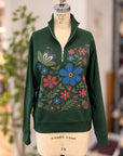 Berry Cotton Half-Zip -pine