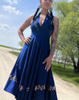 Couture Mulaire Blue Dress