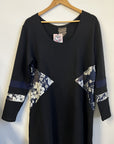 RESALE -ZW Classic Tunic- XL- Black/Wildflowers- RE264
