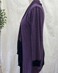 REVENTE - Cardi Ida - TP/P - Aubergine - RE395
