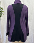 REVENTE - Cardi Ida - TP/P - Aubergine - RE395