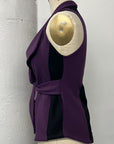 REVENTE - Veste enveloppante - Aubergine - TP - RE404