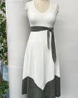REVENTE - Robe en dentelle - Crème - RE435