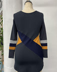 RESALE - ZW Classic Tunic- XS - Charcoal/Dijon- RE554