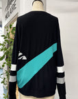 REVENTE - Chandail Zéro-déchet - G - noir/turquoise/SON - RE599