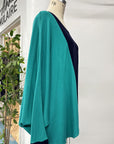 REVENTE - Haut drapé - G/TG - bleu marine/jade - RE601