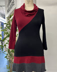 REVENTE - Tunique Melodie - P - noir/écarlate/gris - RE617