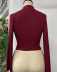 REVENTE - Blazer court Gabby - P - écarlate - RE620