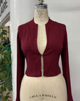 REVENTE - Blazer court Gabby - P - écarlate - RE620