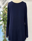 REVENTE - Tunique zéro-déchet - TG - bleu marine/noir/vert/blanc - RE637