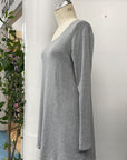 RESALE - Basic Crew Tunic - heather greay - L - RE717