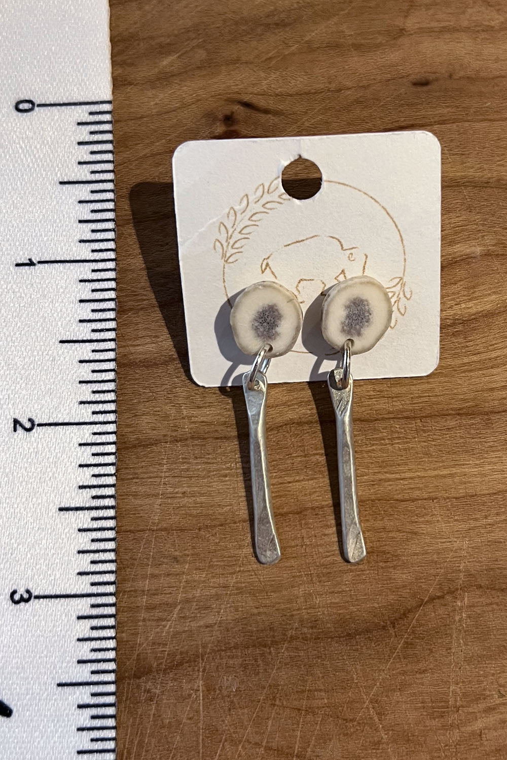 Sheppards Hook - Boucles d'oreilles en laiton Antler