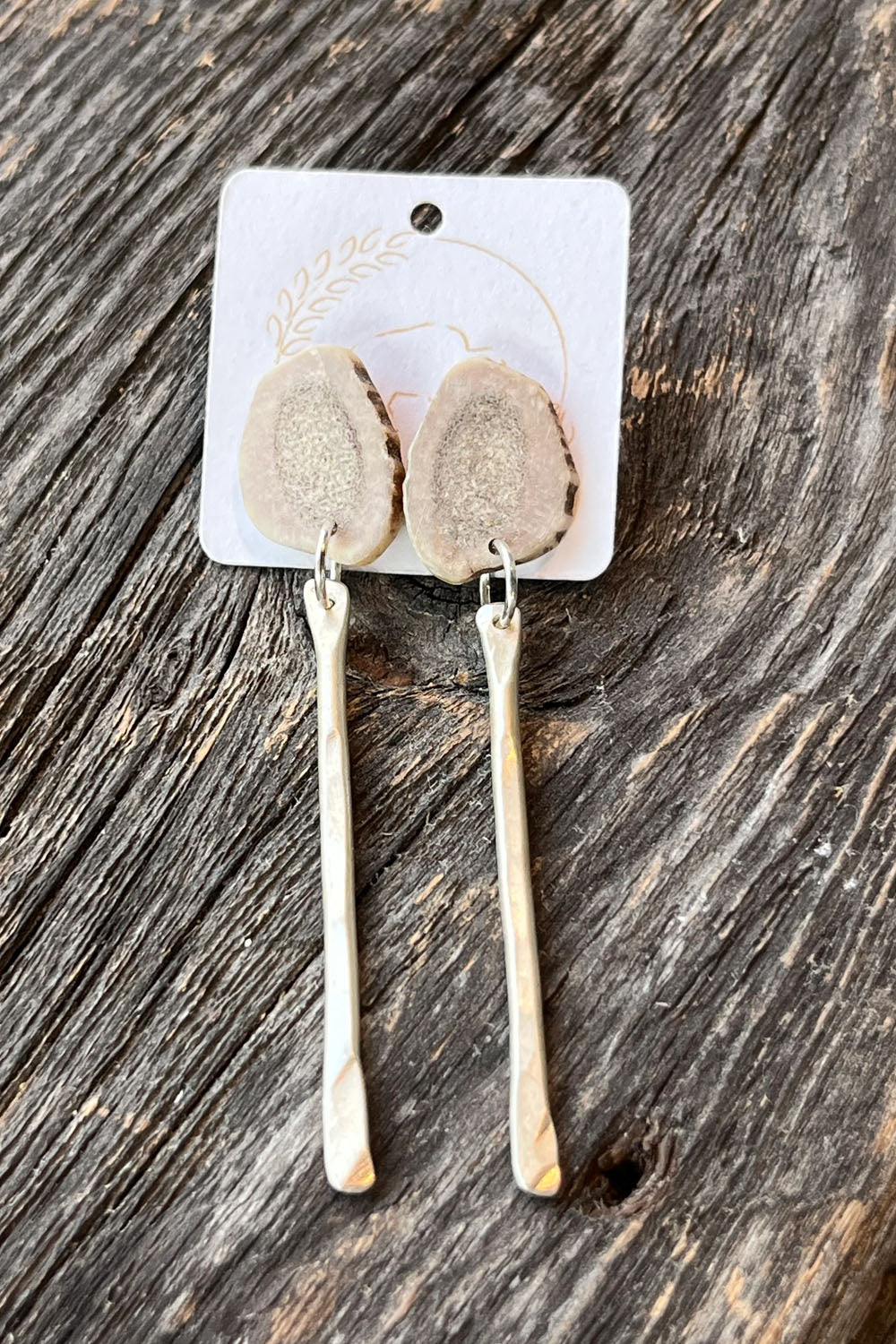 Sheppards Hook - Antler Silver Stud Earrings- 103