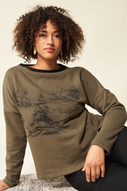 GREEN SALE - WOODLAND Cotton Sweater