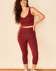 Legging 3/4 toute-saison avec poches