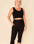 Legging 3/4 toute-saison avec poches