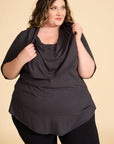 DANIELLE Tunic- Charcoal