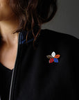 Flower of Continuity Enamel Pin
