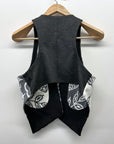 GATHERER Vest- grey floral