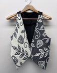 GATHERER Vest- grey floral