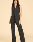 LEXI Vest Top- Charcoal