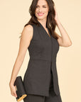 LEXI Vest Top- Charcoal