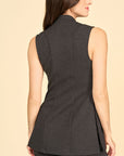 LEXI Vest Top- Charcoal