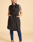 T-shirt classique en bambou - gris chiné foncé