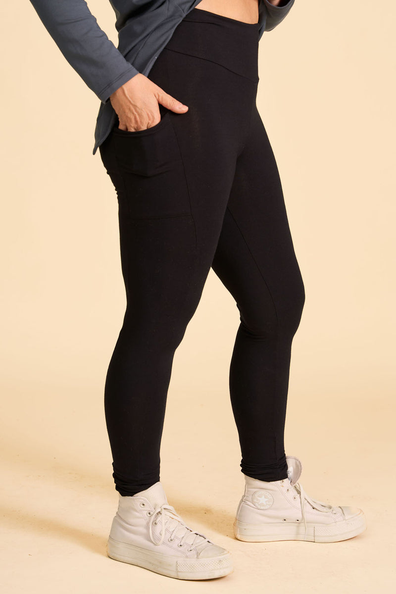 Legging mi-saison avec poches