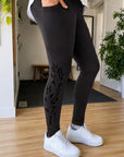 MID Season Pocket Printed Leggings- Nothern Willow