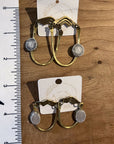 Sheppards Hook - Boucles d'oreilles en laiton Antler