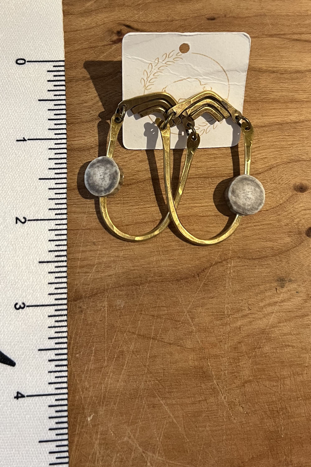 Sheppards Hook - Boucles d'oreilles en laiton Antler