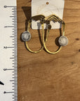 Sheppards Hook - Boucles d'oreilles en laiton Antler