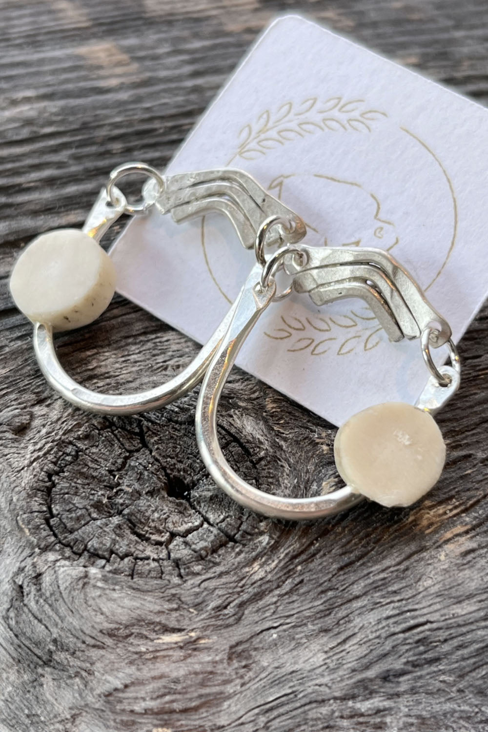 Sheppards Hook - Boucles d'oreilles en laiton Antler