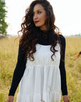ROSALIE Sustainable Fabric Dress- Cream