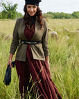 ROSALIE Sustainable Fabric Dress- Cabernet
